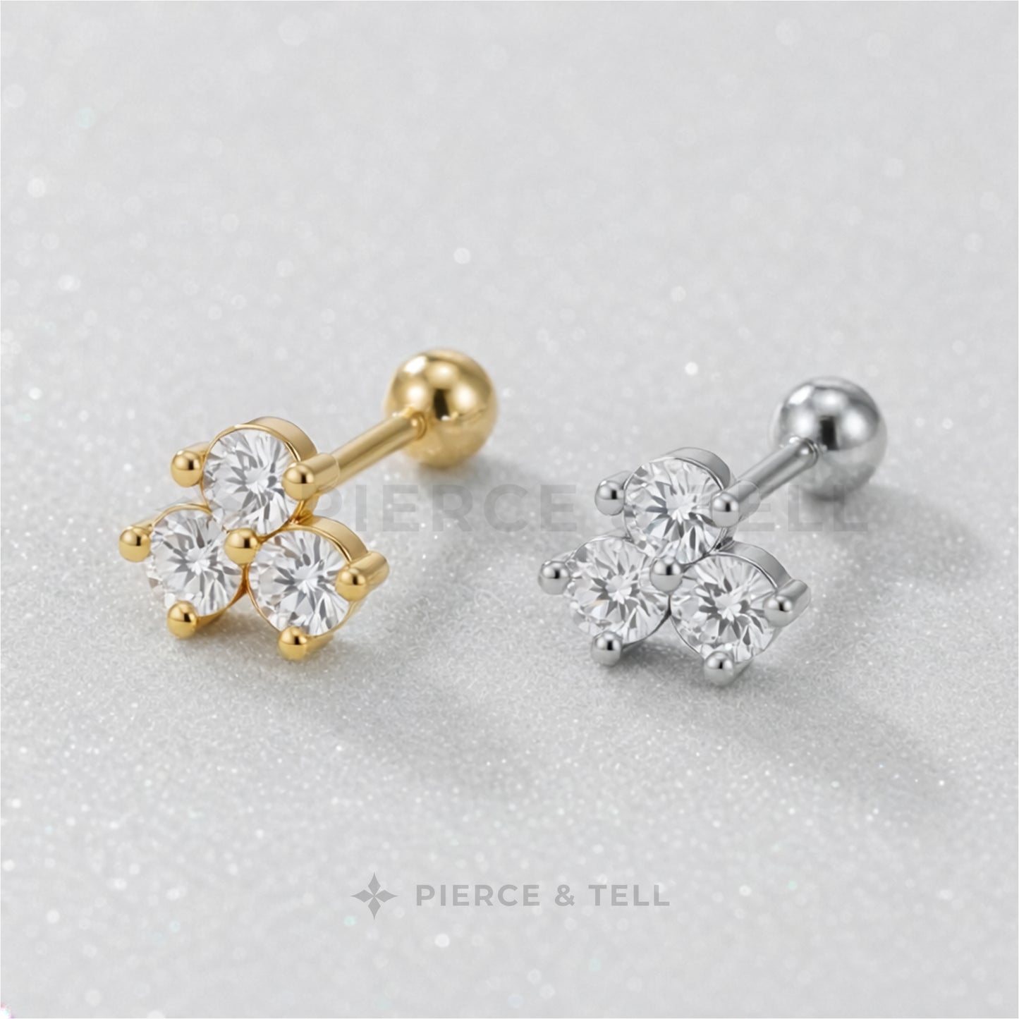 ORCHID FLOWER STUD