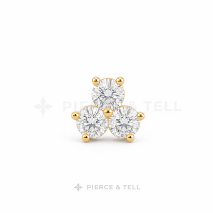ORCHID FLOWER STUD