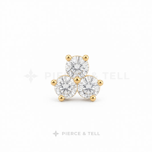 ORCHID FLOWER STUD